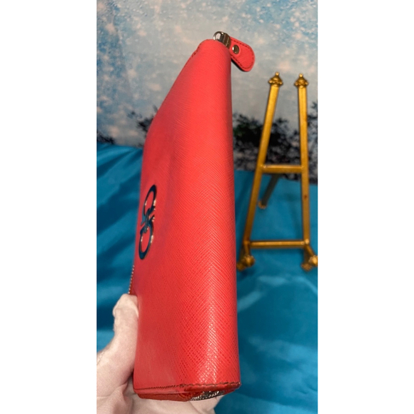 Salvatore Ferragamo Red Leather Wallet VGUC - Picture 9 of 13